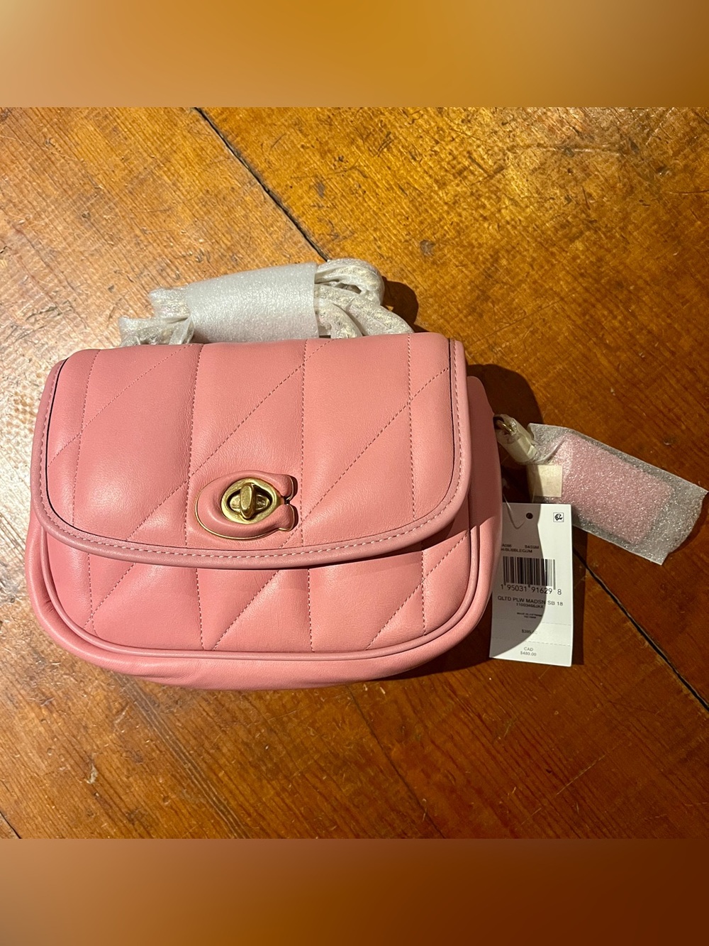 👛 NEW - Coach Pillow Madison 18 in Pink Leather 💕